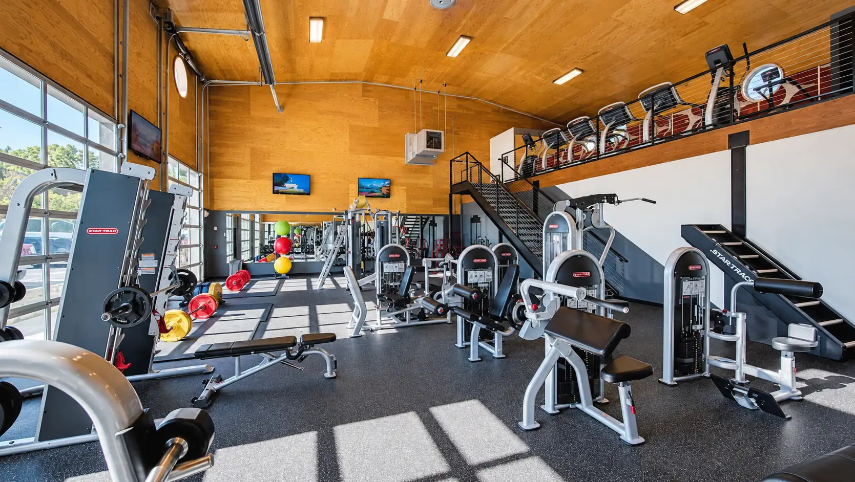 24-Hour, Two-Story Fitness Center